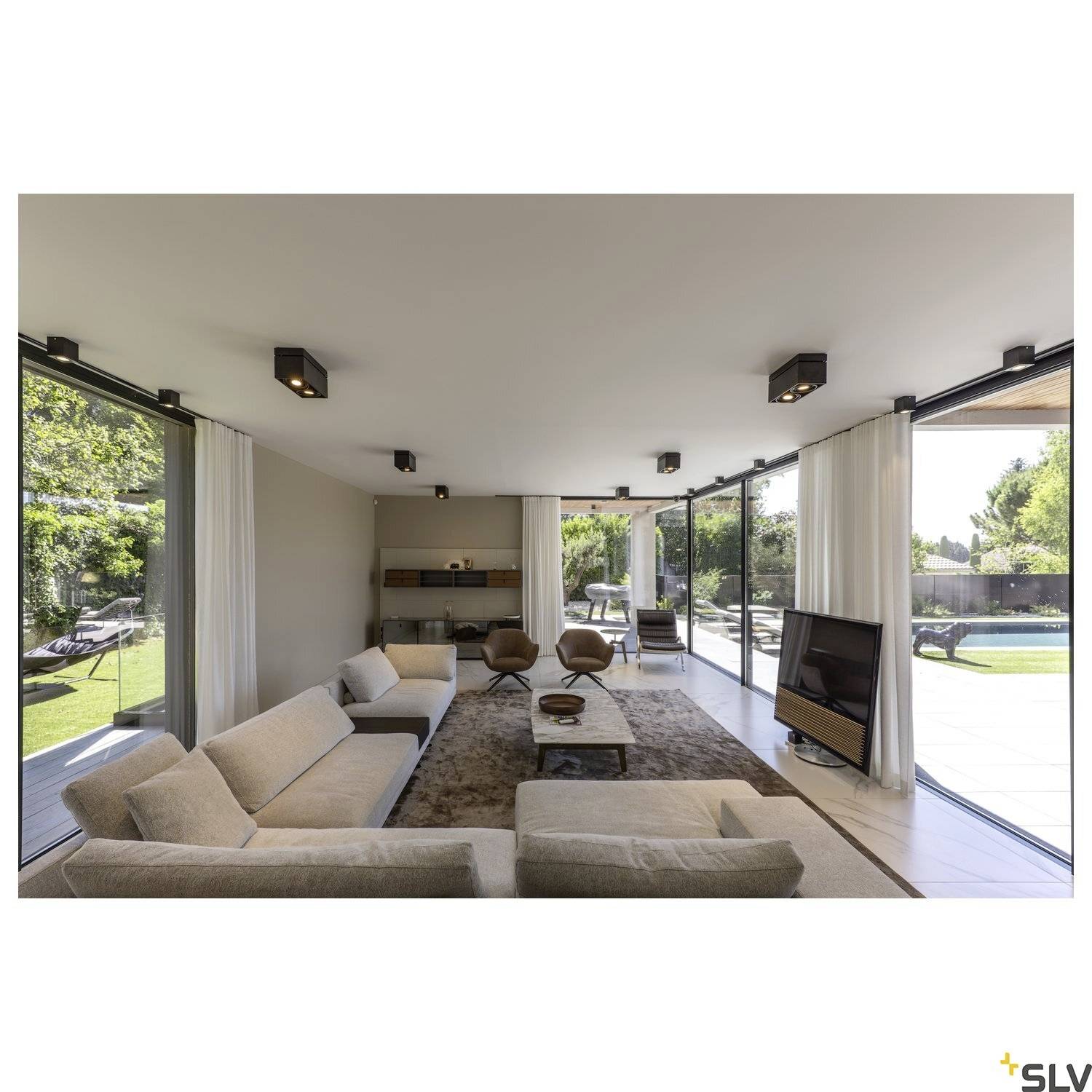 SLV 1002013 TRILEDO Ceiling light GU10 Black-4