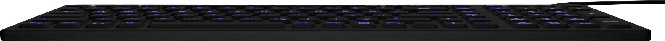 ICY BOX KSK-6031INEL-B Corded Antibacterial keyboard German, QWERTZ Black Dustproof, Splashproof, Backlit-5