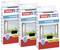 Three packs of Tesa insect screen, standard size 1.10 x 1.30 m, for windows displayed. Packaging shows open windows with a natural view.