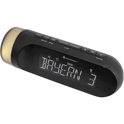 Image of soundmaster UR6600SW Radio alarm clock DAB+, FM USB Battery charger, Mood lighting, Alarm clock Black