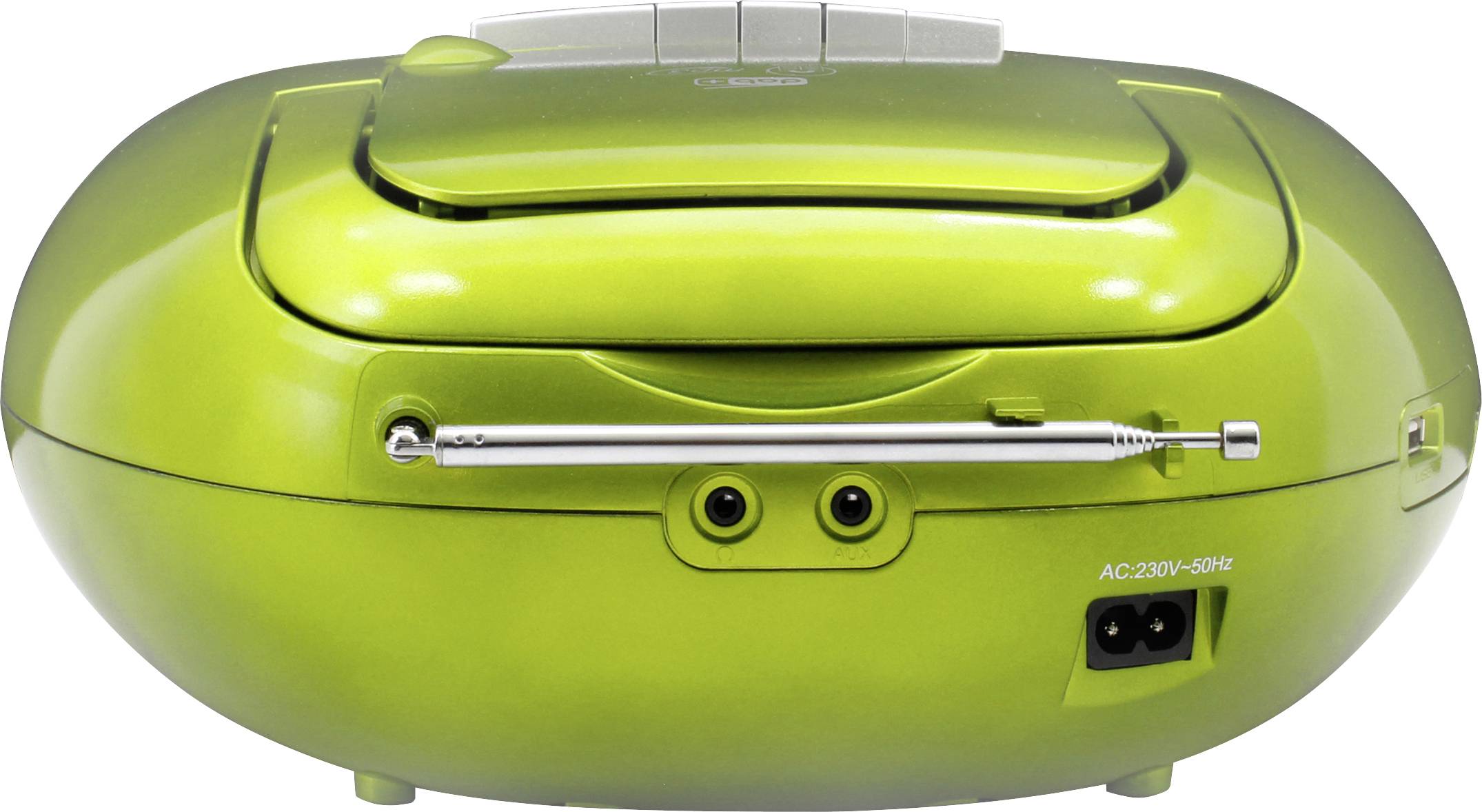 soundmaster SCD7800GR Radio cassette player DAB+, FM AUX, CD, Tape, USB Alarm clock Green-3
