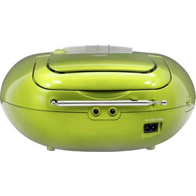 soundmaster SCD7800GR Radio cassette player DAB+, FM AUX, CD, Tape, USB Alarm clock Green-3