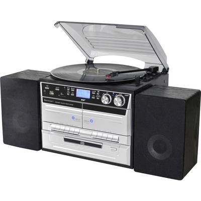 soundmaster MCD5550SW Audio system AUX, Bluetooth, CD, DAB+, Tape, Turntable, Radio cassette player, FM, USB, Recording 
