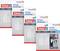 Four packs of tesa adhesive nails for wallpaper and plaster, suitable for up to 0.5 kg. Packaging displays product image and usage instructions.
