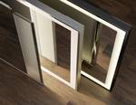 Infrared mirror heater with LED lighting