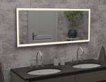 Infrared mirror heater with LED lighting