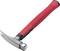 A hammer with a red handle and steel head, suitable for driving nails and prying. The handle is non-slip for better grip.