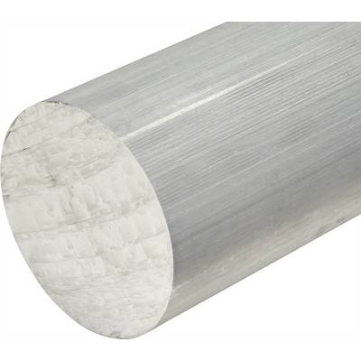 A cylindrical metal rod made of aluminium, showing a smooth, silvery surface.