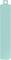 A plain, tall, turquoise rectangle with a notched point, similar to a bookmark or label.