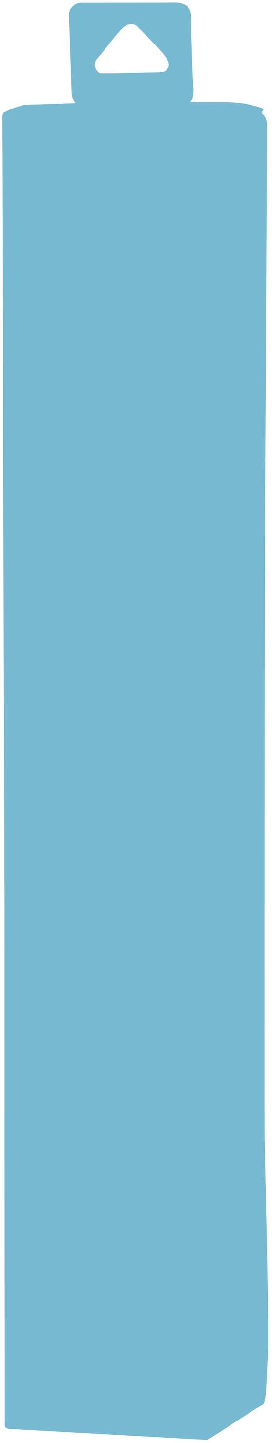 A turquoise yoga or exercise mat with a carry handle at one end.