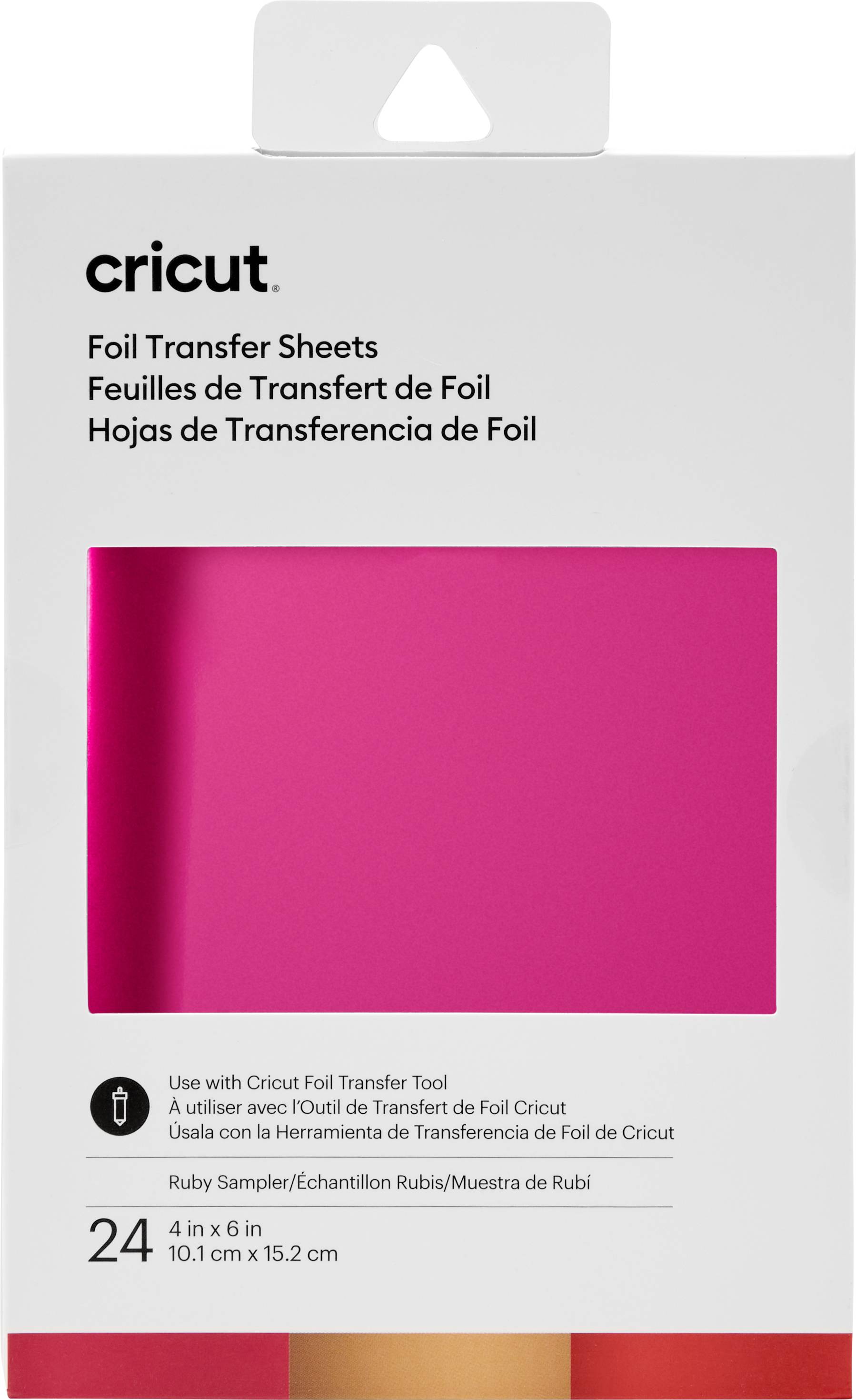 Image of Cricut Transfer Foil Sheets Film Red