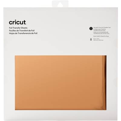 Image of Cricut Transfer Foil Sheets Film Rose Gold