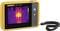 Thermal imaging camera shows a heat view with temperature display. The display shows colour differences to identify heat sources.