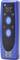 Remote control with two blue buttons, various symbols for music and headphones, and battery indicator in the top right corner.