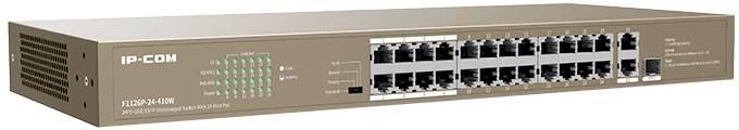A network switch with 24 Ethernet ports, suitable for connecting multiple devices in a local network.
