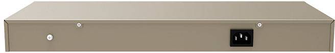A rectangular, metallic device with a power socket on the right-hand side.