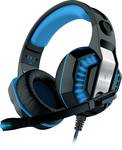 Berserker Gaming FREYER Gaming Over-ear headset Corded (1075100) Stereo Black, Blue