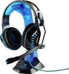 Berserker Gaming FREYER Gaming Over-ear headset Corded (1075100) Stereo Black, Blue