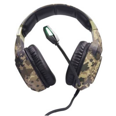 Berserker Gaming ARMY THOR Gaming  Over-ear headset Corded (1075100) Stereo Black, Green  Volume control
