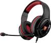 Berserker Gaming ULL Over-ear headset Corded (1075100) 7.1 Surround Black, Red Volume control Gaming
