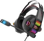 Berserker Gaming EIKTHYRNIR Gaming Over-ear headset Corded (1075100) Stereo Black Volume control