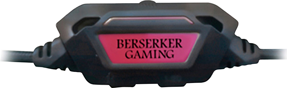 Berserker Gaming EIKTHYRNIR Gaming Over-ear headset Corded (1075100) Stereo Black Volume control