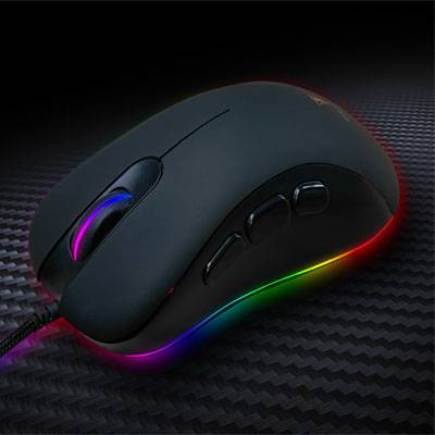 Berserker Gaming S3 Gaming mouse USB Optical Black 8 Buttons 800 dpi, 1600 dpi, 2400 dpi, 3200 dpi, 4800 dpi, 6400 dpi B-4