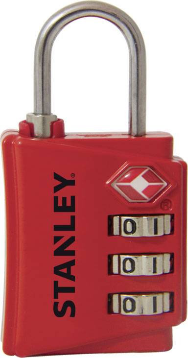 Stanley since 1913 81200 373 401 Padlock 46 mm Red Combination