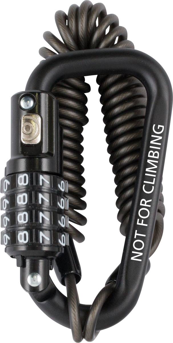 STANLEY S744-030 Steel cable lock Black Combination lock-1