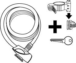 STANLEY S755-202 Steel cable lock Key lock-4