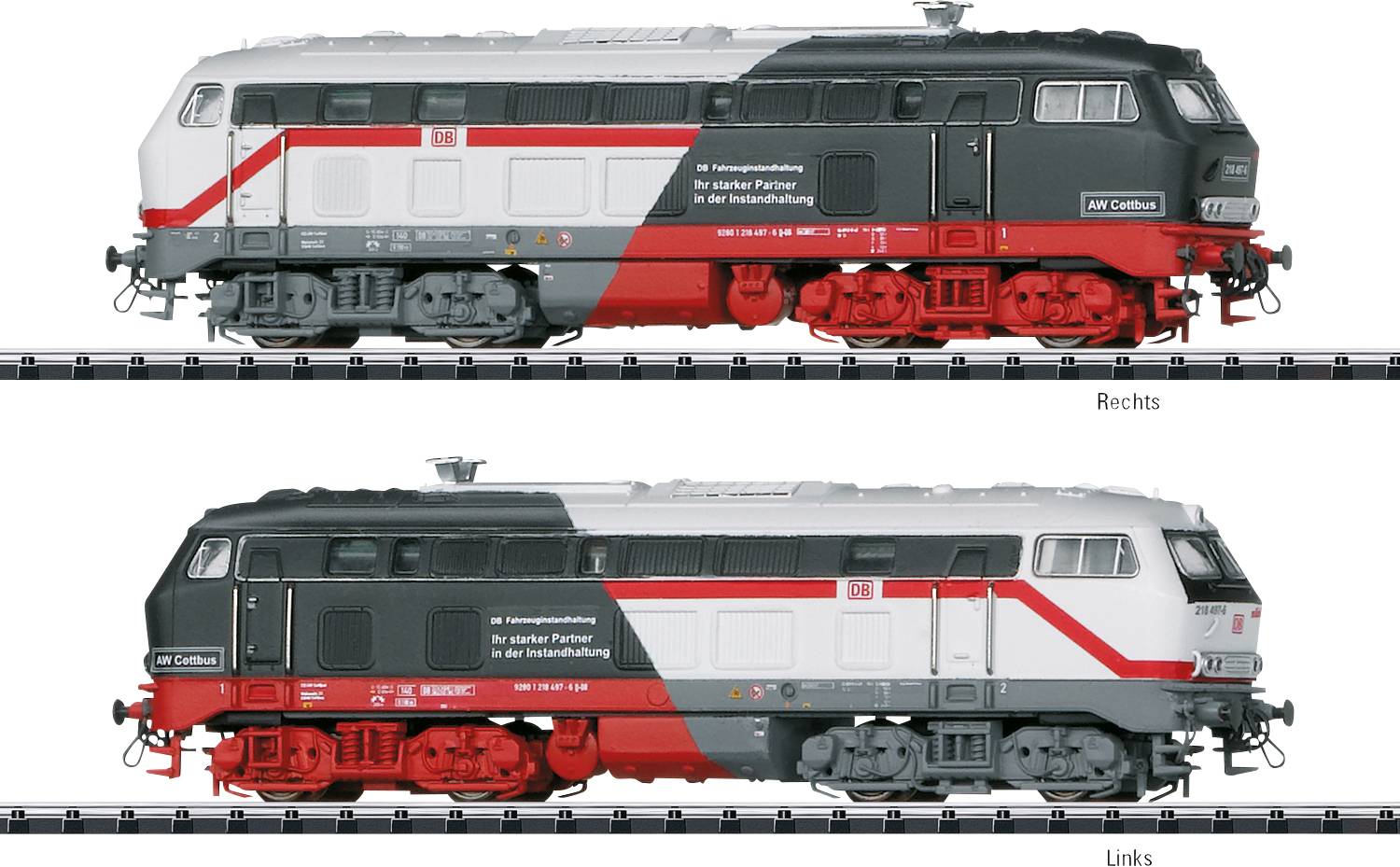 Minitrix T16825 N Diesel Locomotive Br 218 Cottbus