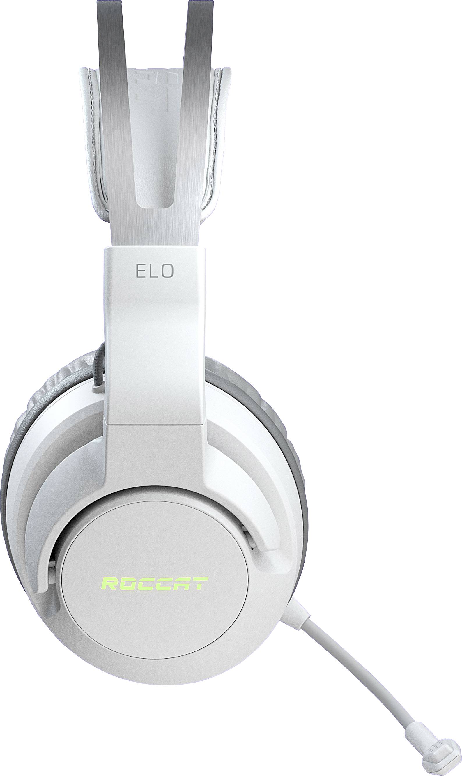 Roccat ELO Over-ear headset Bluetooth® (1075101) 7.1 Surround White Noise cancelling Volume control, Microphone mute Gam-3