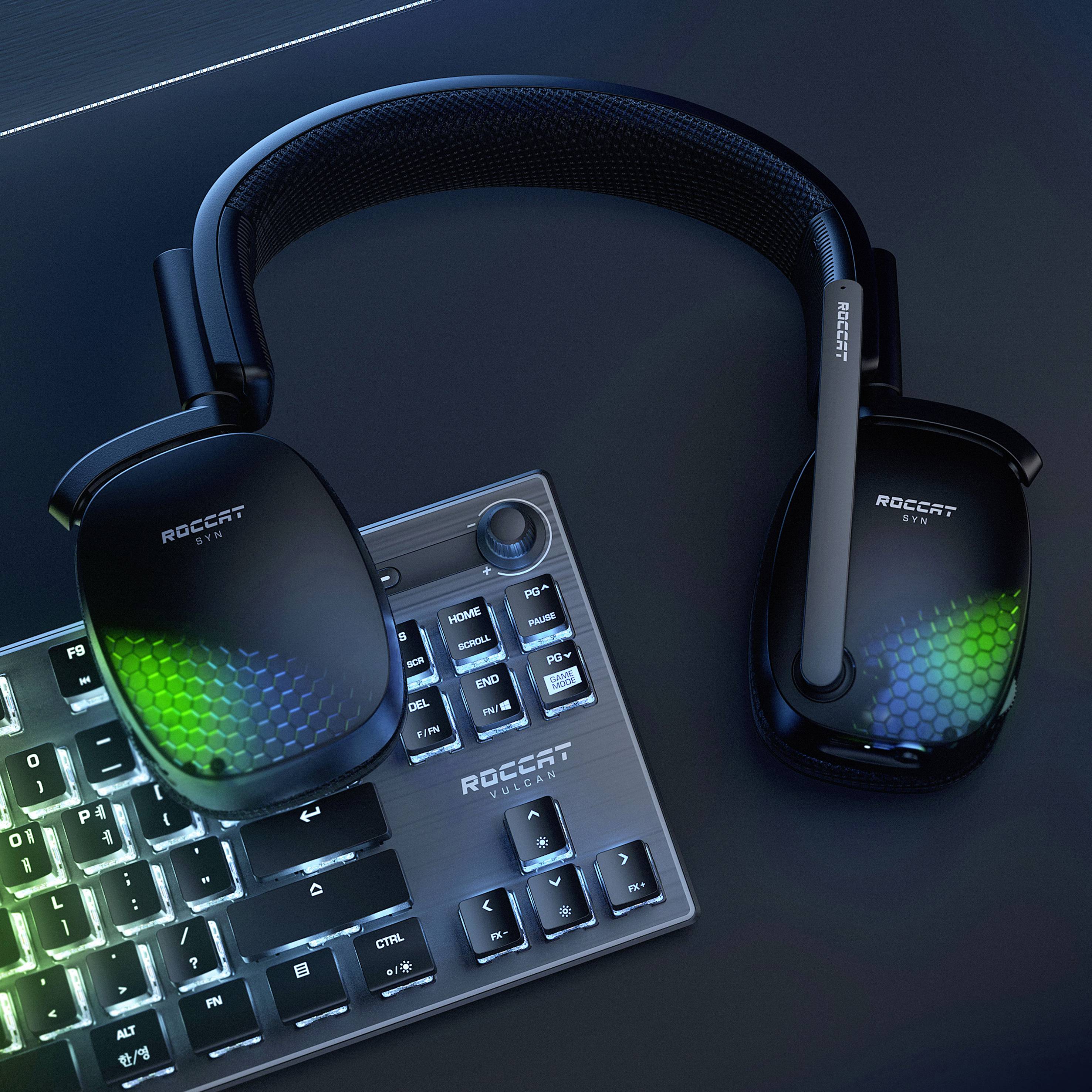 Roccat SYN Pro Air Over-ear headset Bluetooth® (1075101) Stereo Black Volume control Gaming-5