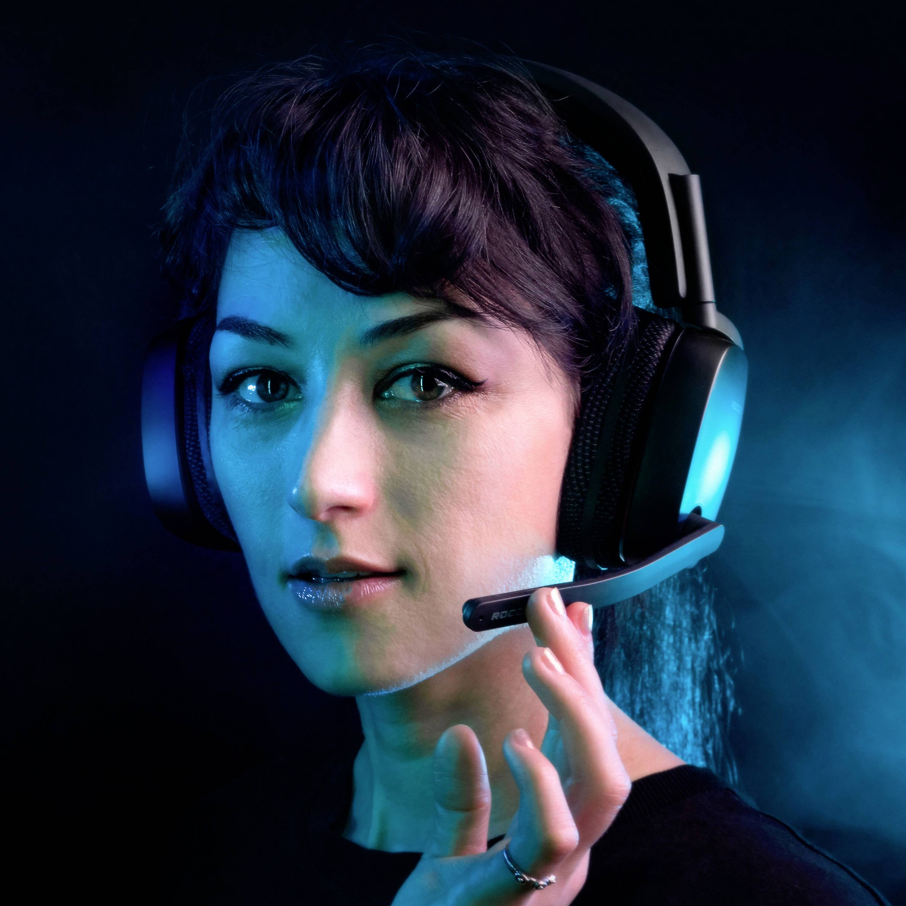 Roccat SYN Pro Air Over-ear headset Bluetooth® (1075101) Stereo Black Volume control Gaming-6