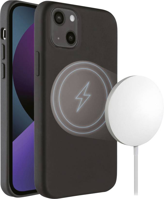 Vivanco Mag Hype Back cover Apple iPhone 13 Black Inductive charging, Shockproof MHCVVIPH2021BK