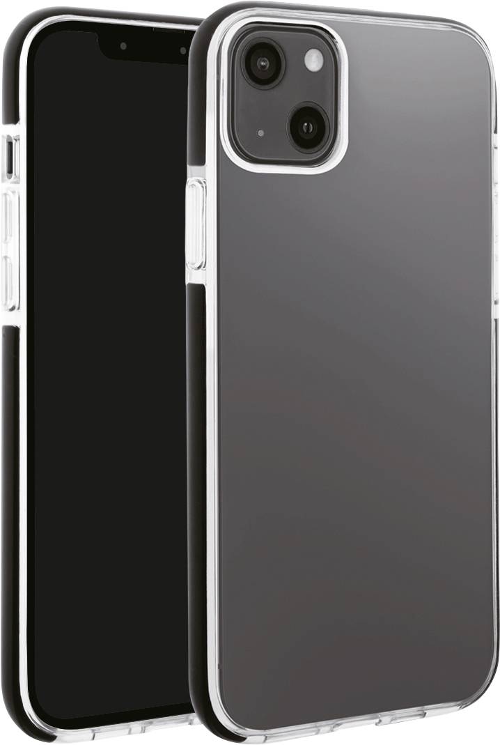 Vivanco Rock Solid Back cover Apple iPhone 13 Transparent, Black Inductive charging, Shockproof RSCVVIPH2021T