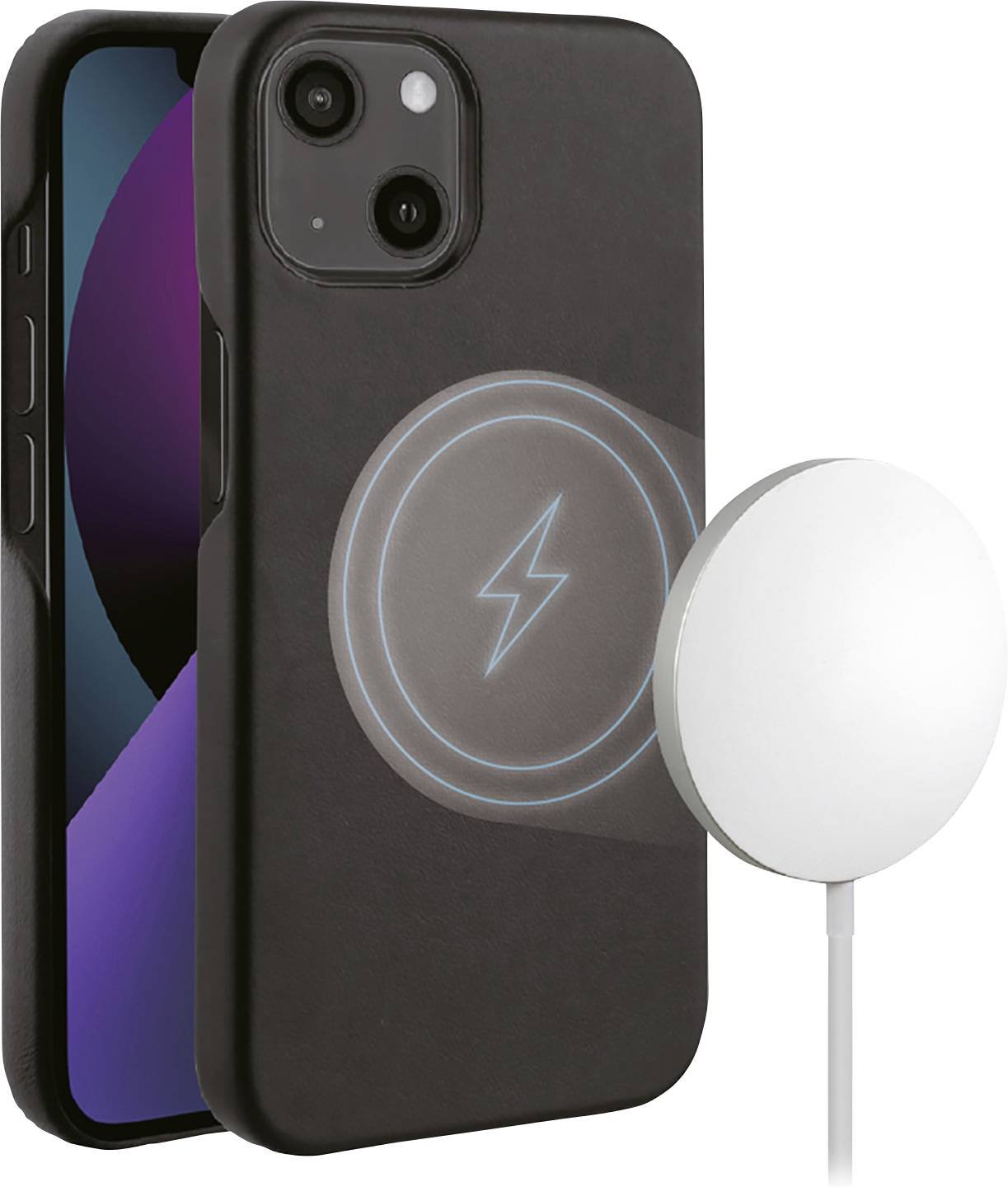Vivanco Mag Classic Back cover Apple iPhone 13 Black Inductive charging, Shockproof MCCVVIPH2021BK