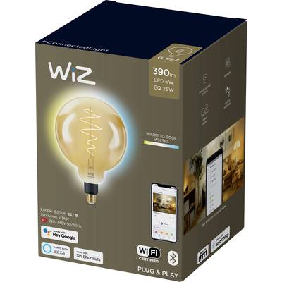 Buy WiZ 871869978683001 LED (monochrome) EEC G (A - G) E-27 6 W = 25 W Warm  white to cool white App-controlled 1 pc(s)
