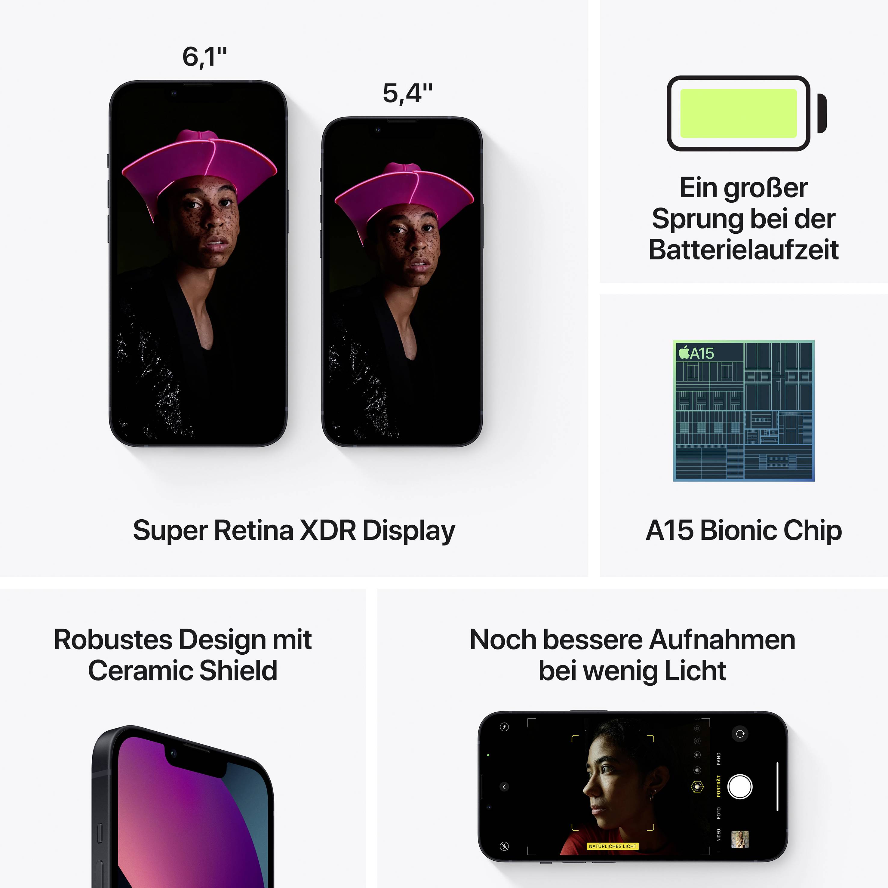 Apple iPhone 13 Mini Midnight 128 GB 13.7 cm (5.4 inch) | Conrad 