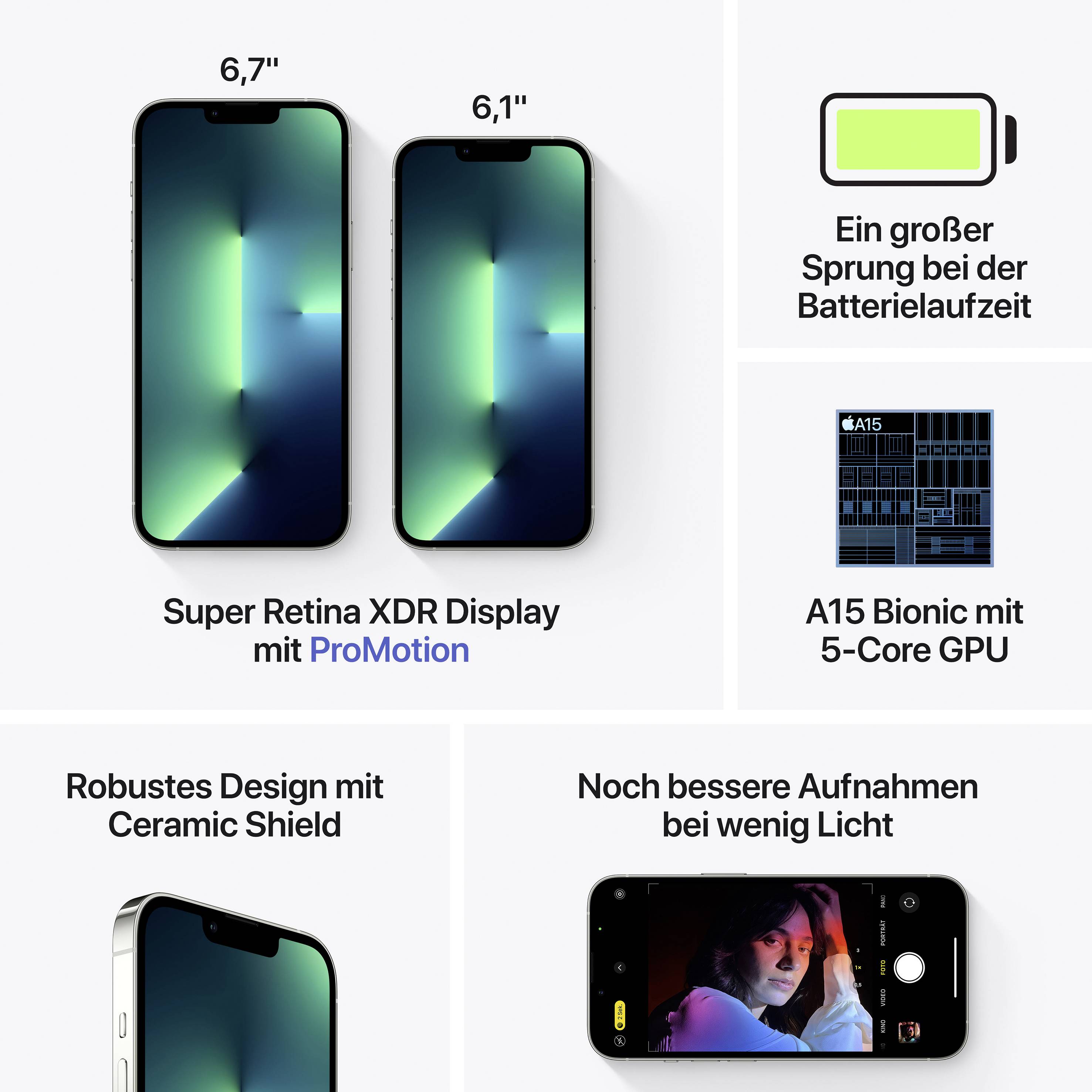 Apple iPhone 13 Pro Silver 128 GB 15.5 cm (6.1 inch)-7