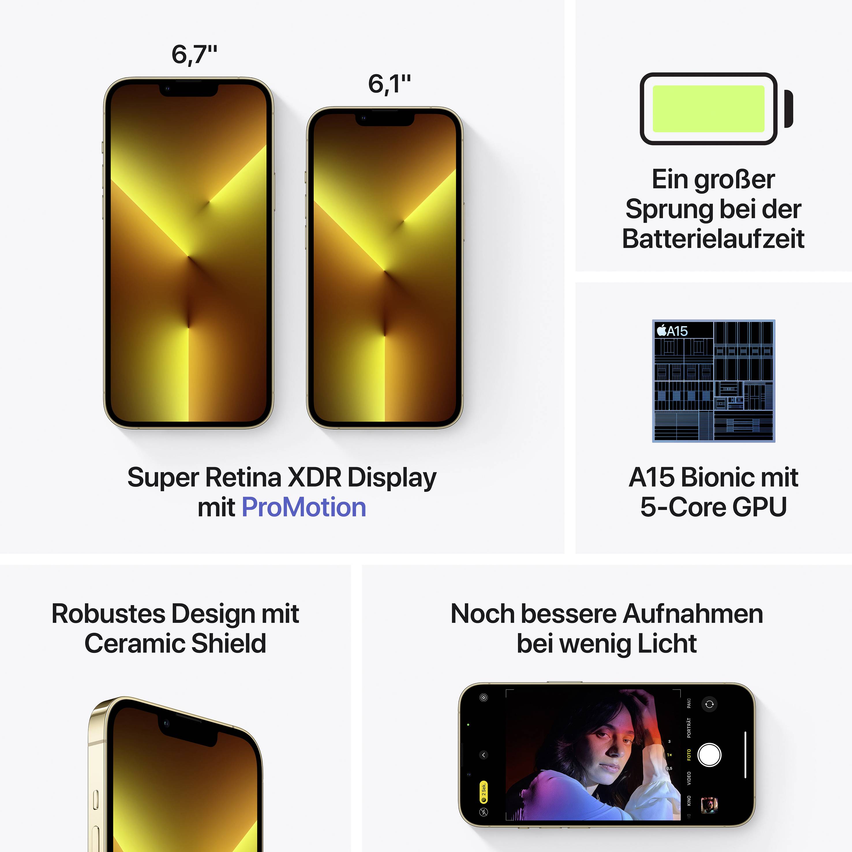 Apple iPhone 13 Pro Gold 128 GB 15.5 cm (6.1 inch)-7