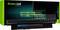 Laptop battery by Green Cell, model with black casing against a green packaging background. Brand logo and technical symbols visible.