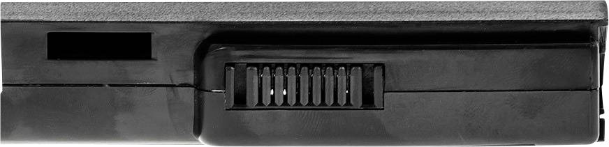 'Close-up of a black razor blade sharpener with a serrated wheel for adjusting the blade projection.'