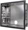 Metal frame with rectangular housing, open front face and black edges. Contains holes and mounting points for installations.