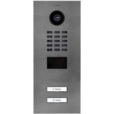   DoorBird  D2102V    IP video door intercom  LAN  Outdoor panel    Stainless steel, Iron mica (semi-gloss)