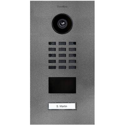   DoorBird  D2101V    IP video door intercom  LAN  Outdoor panel    Stainless steel, Iron mica (semi-gloss)