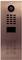 'Bronze video doorbell, camera at the top, speaker in the middle, keypad at the bottom, brand name at the top.'