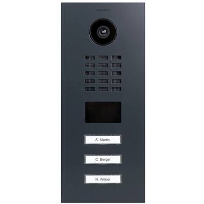   DoorBird  D2103V    IP video door intercom  LAN  Outdoor panel    Stainless steel, RAL 7016 (semi-gloss)