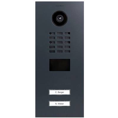   DoorBird  D2102V    IP video door intercom  LAN  Outdoor panel    Stainless steel, RAL 7016 (semi-gloss)