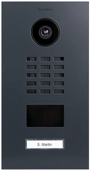 DoorBird D2101V IP video door intercom LAN Outdoor panel Stainless steel, RAL 7016 (semi-gloss)
